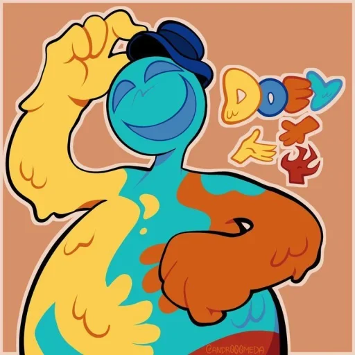 🤩 Стикер «═───┅──╮۶˓「 Doey 」» для Telegram