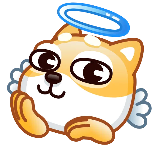 Стикер 44 Doge Emoji