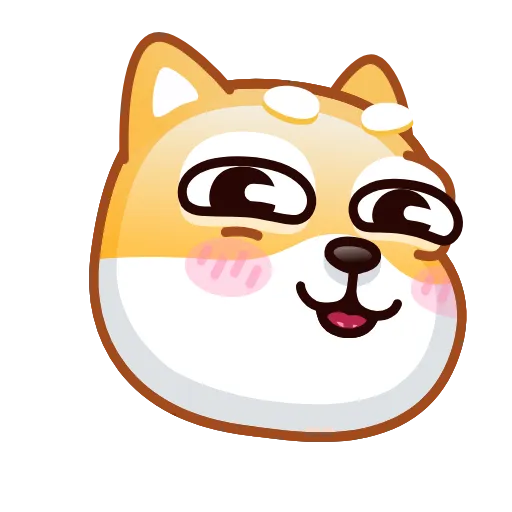 Стикер 45 Doge Emoji