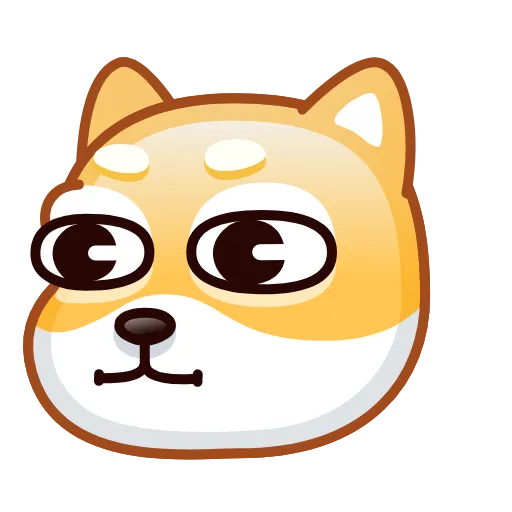 Стикер 60 Doge Emoji