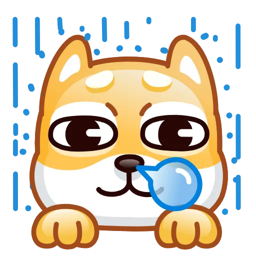 Стикер 55 Doge Emoji