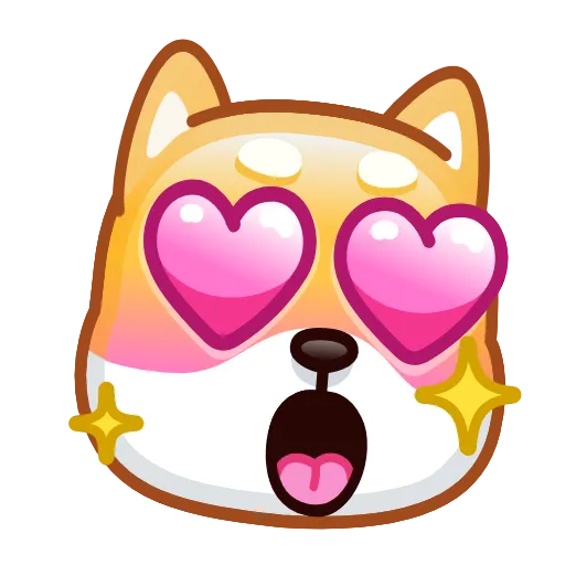 Стикер 7 Doge Emoji