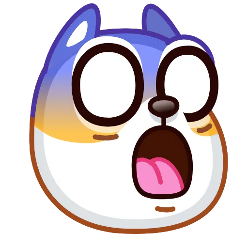 Стикер 19 Doge Emoji