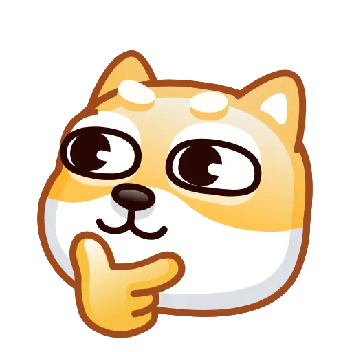 Стикер 23 Doge Emoji
