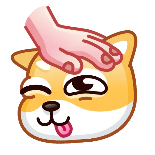 Стикер 4 Doge Emoji