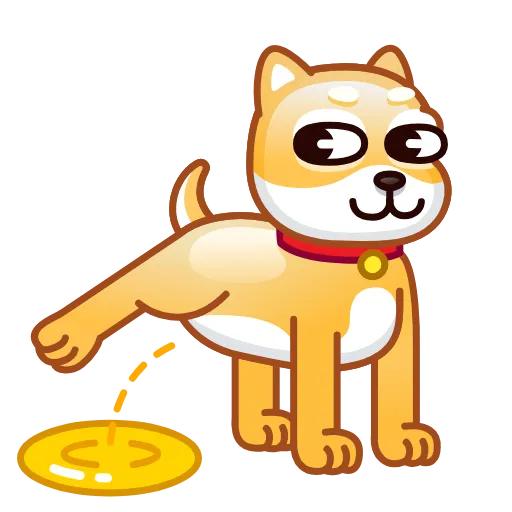 Стикер 30 Doge Emoji