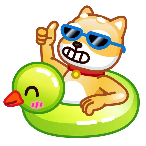 Стикер 2 Doge Emoji
