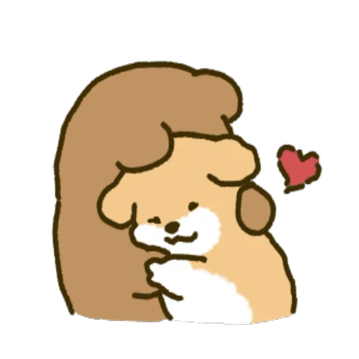 ❤️ Стикер «Doggy» для Telegram
