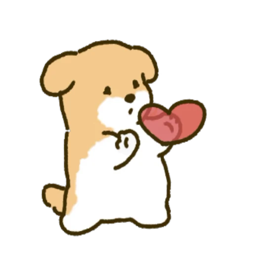 ❤️ Стикер «Doggy» для Telegram