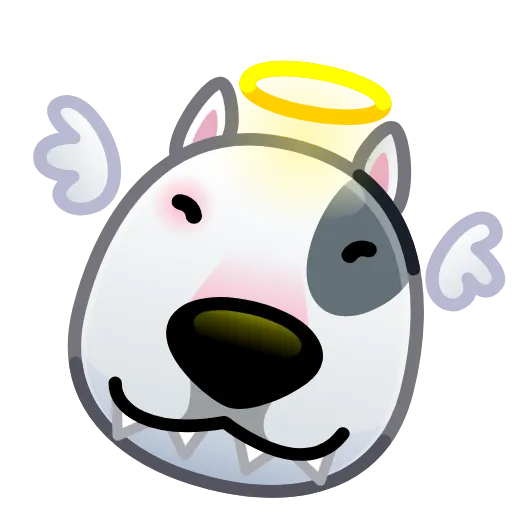 Стикер 4 Dogs Emoji