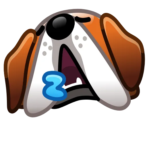 Стикер 21 Dogs Emoji