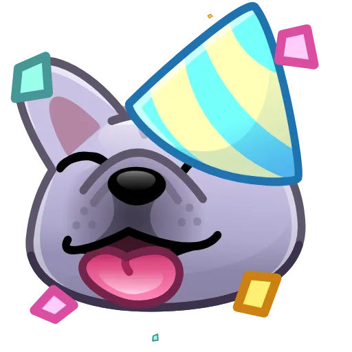 Стикер 11 Dogs Emoji