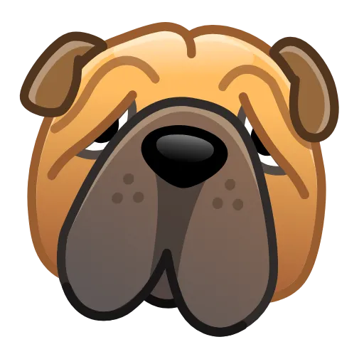 Стикер 20 Dogs Emoji
