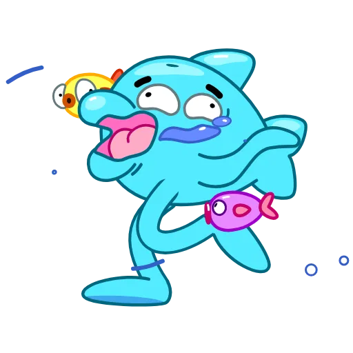 Стикер 14 Dolphin Jumpy