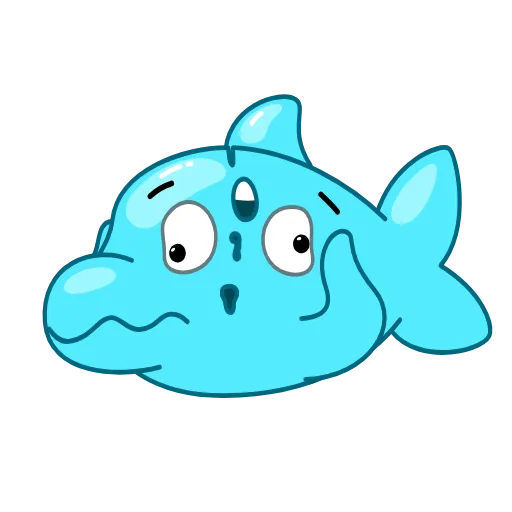 Стикер 18 Dolphin Jumpy