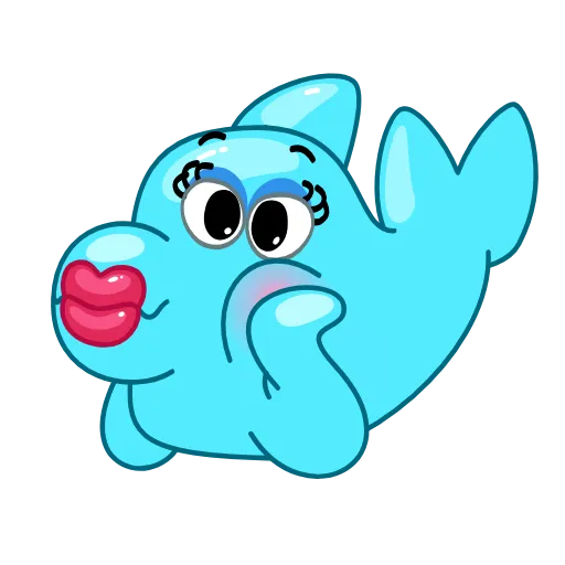 Стикер 17 Dolphin Jumpy