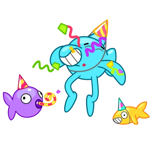 Стикер 9 Dolphin Jumpy