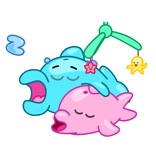 😴 Эмодзи «Dolphins» для Telegram