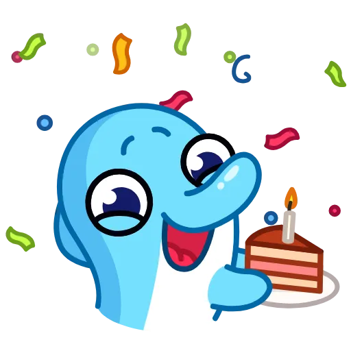 🥳 Эмодзи «Dolphins» для Telegram