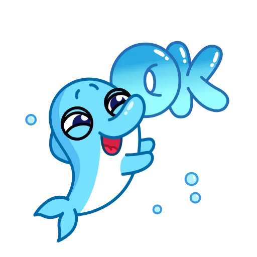 👌 Эмодзи «Dolphins» для Telegram