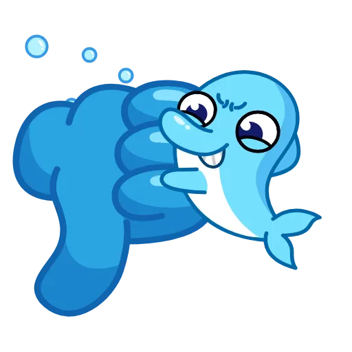 👎 Эмодзи «Dolphins» для Telegram