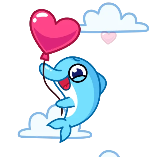 🥰 Эмодзи «Dolphins» для Telegram
