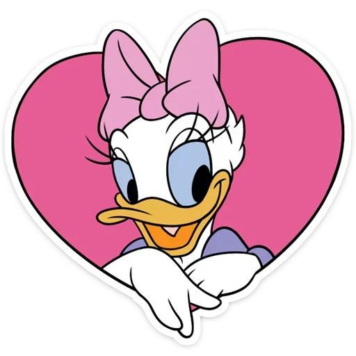 Стикер 4 Donald Duck and Daisy