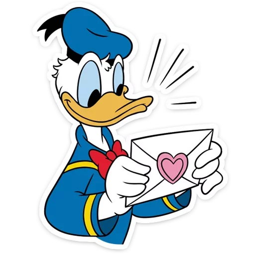 Стикер 5 Donald Duck and Daisy