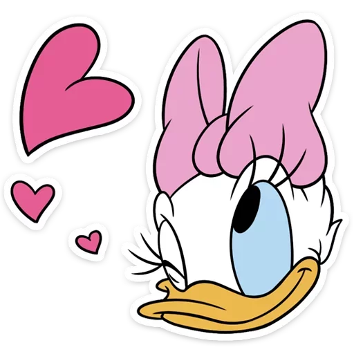 Стикер 6 Donald Duck and Daisy