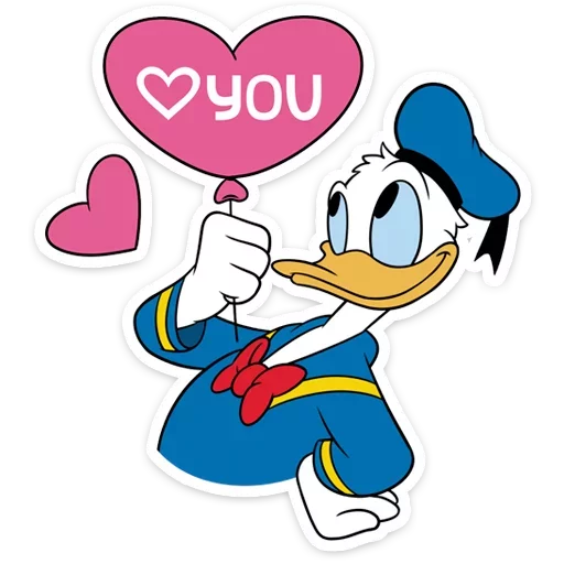 Стикер 8 Donald Duck and Daisy
