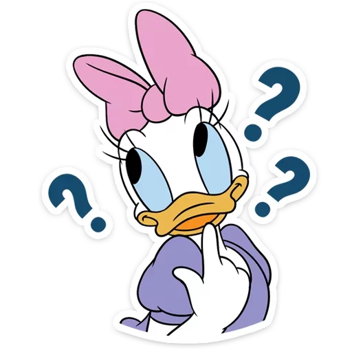 Стикер 9 Donald Duck and Daisy