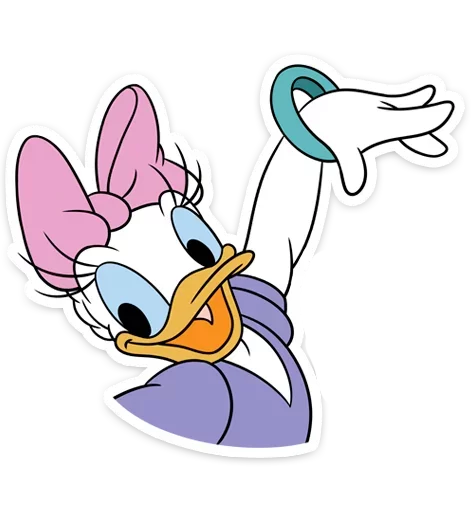 Стикер 12 Donald Duck and Daisy