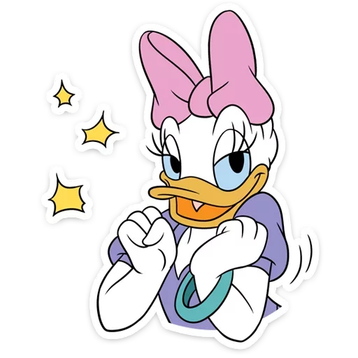 Стикер 13 Donald Duck and Daisy
