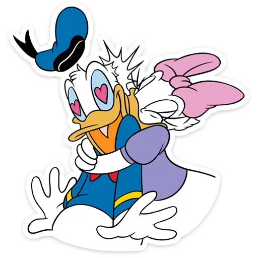 Стикер 14 Donald Duck and Daisy