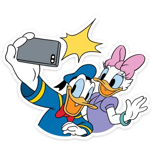 Стикер 15 Donald Duck and Daisy