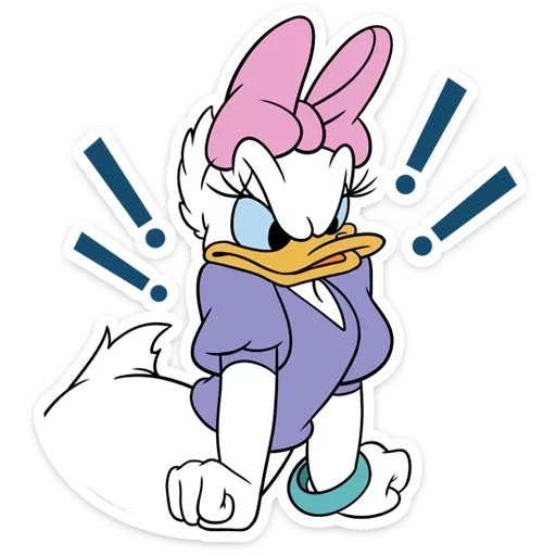 Стикер 16 Donald Duck and Daisy