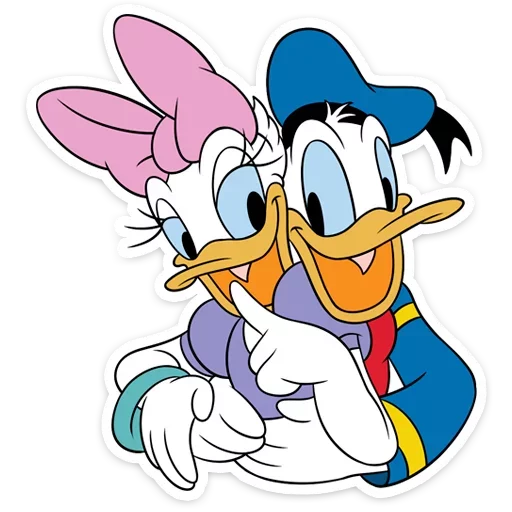 Стикер 17 Donald Duck and Daisy