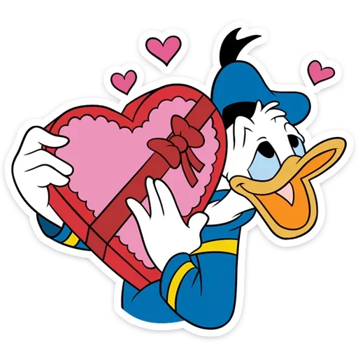 Стикер 18 Donald Duck and Daisy