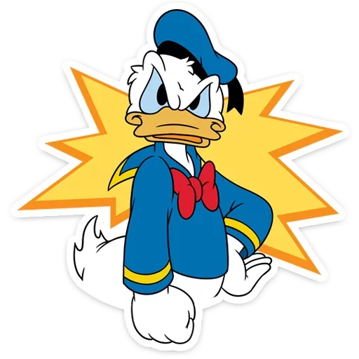 Стикер 23 Donald Duck and Daisy