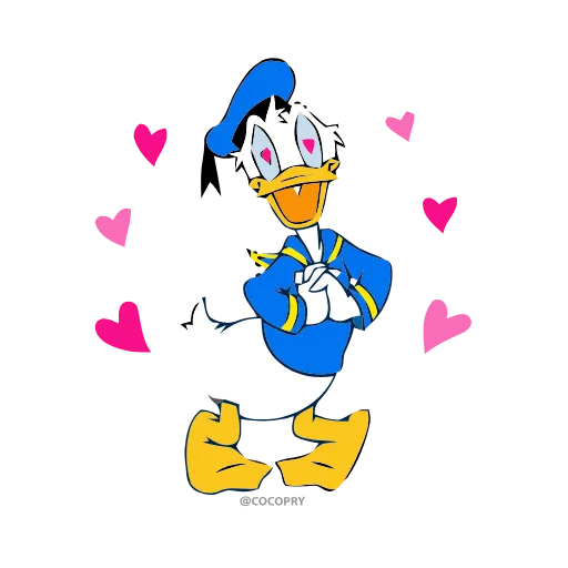 Стикер 3 Donald Duck