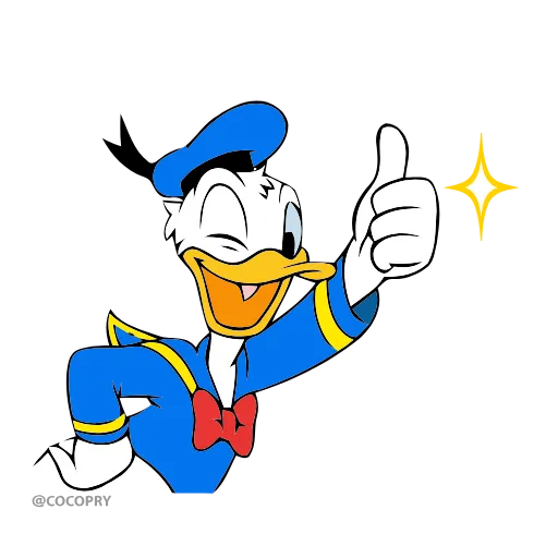 Стикер 9 Donald Duck