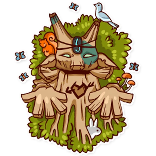 🌳 Стикер «Герои и фразы» для Telegram