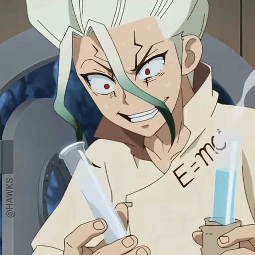 😈 Стикер «Dr. Stone New World» для Telegram