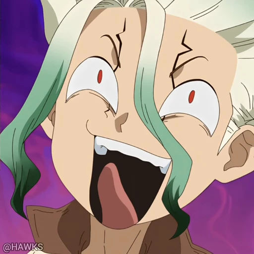 😈 Стикер «Dr. Stone New World» для Telegram