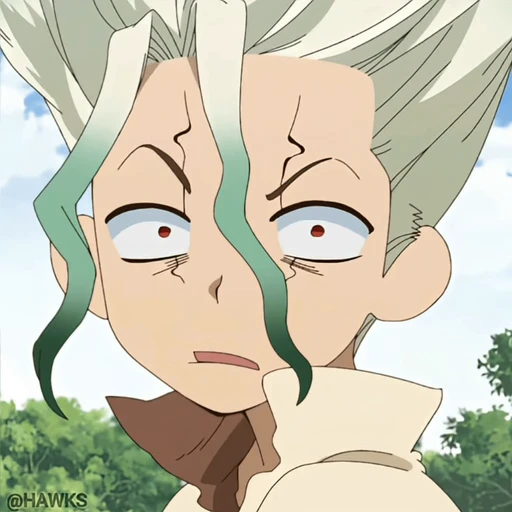 🤨 Стикер «Dr. Stone New World» для Telegram
