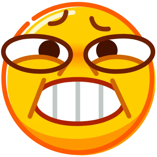 Стикер 41 Droll Emoji