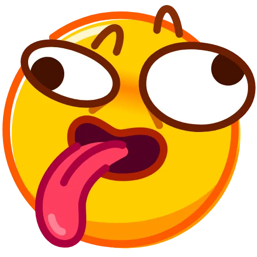 Стикер 17 Droll Emoji