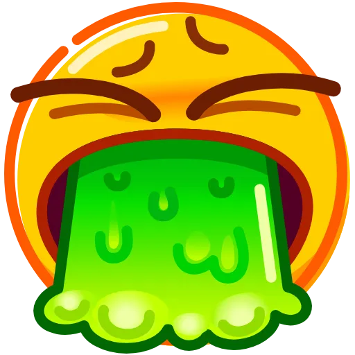 Стикер 47 Droll Emoji