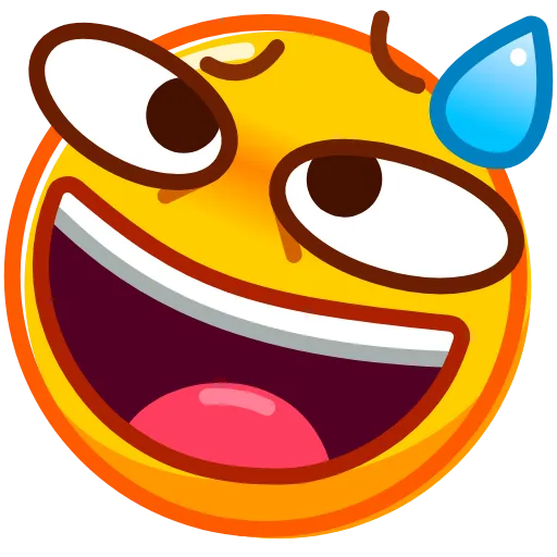 Стикер 3 Droll Emoji