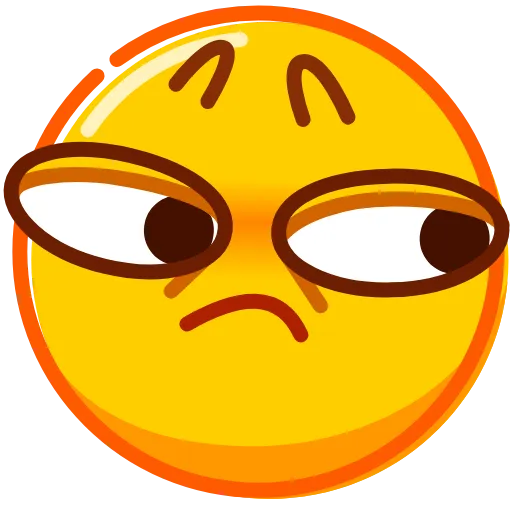Стикер 25 Droll Emoji